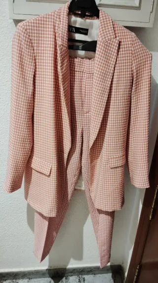 Traje Chaqueta y Pantalón Zara Cuadros