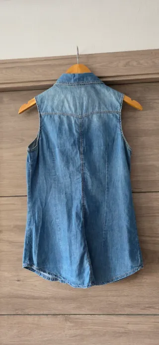 Camisa vaquera sin mangas