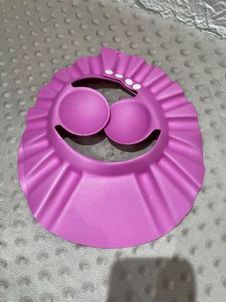 Visiera fucsia per bagno/doccia bambini
