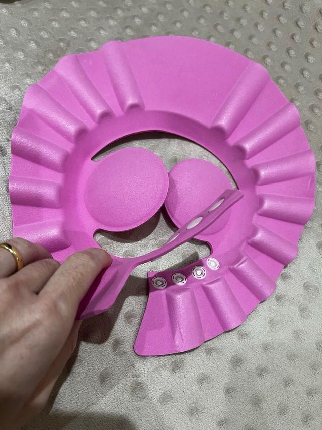 Visiera fucsia per bagno/doccia bambini