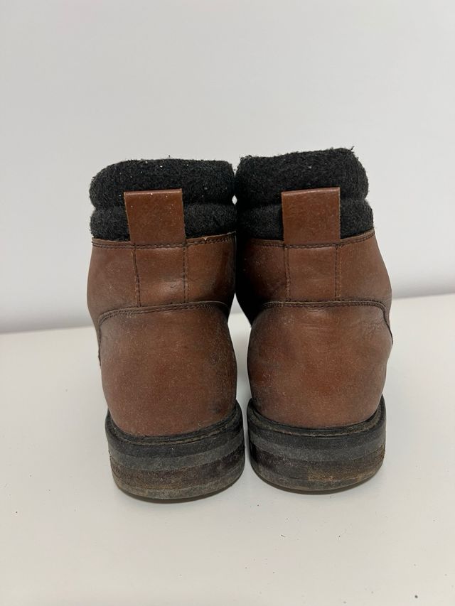 Stivali in pelle marroni