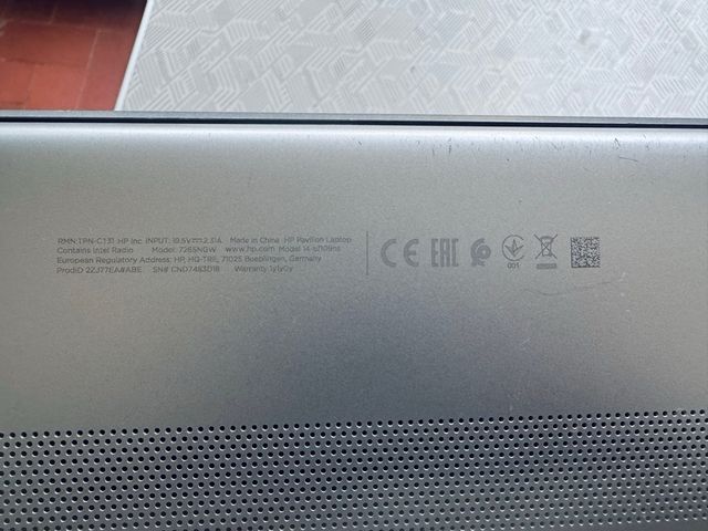 Portátil HP Pavilion Plata/Blanco