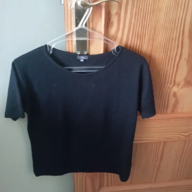 Camiseta negra manga corta