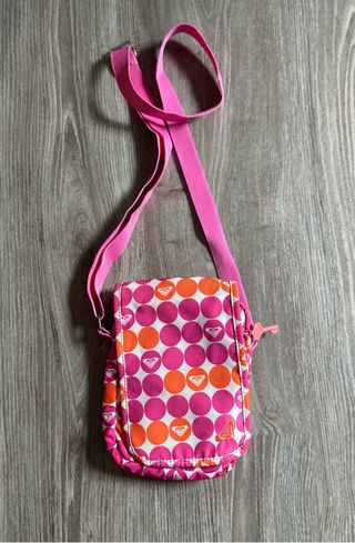 Bandolera Roxy poliéster rosa/naranja