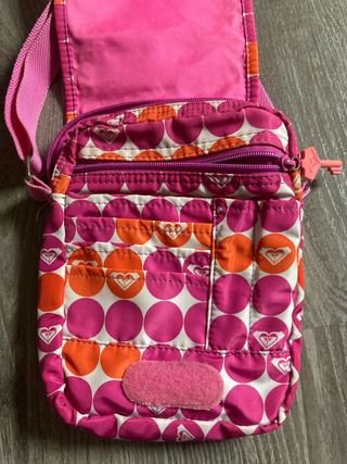 Bandolera Roxy poliéster rosa/naranja