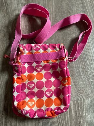 Bandolera Roxy poliéster rosa/naranja