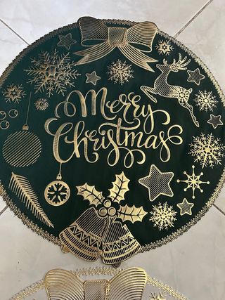 Tovagliette Natalizie Rotonde Set 4 Pezzi