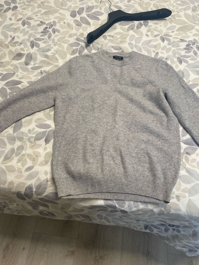 Jersey Massimo Dutti Cashmere Gris Talla S