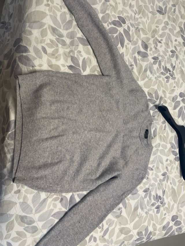 Jersey Massimo Dutti Cashmere Gris Talla S