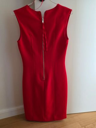 Vestido tubo rojo Mango