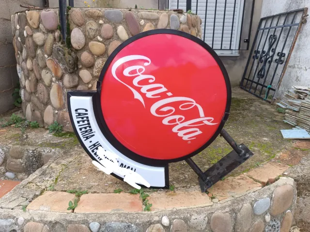 Letrero Coca-Cola Vintage Luminoso Exterior
