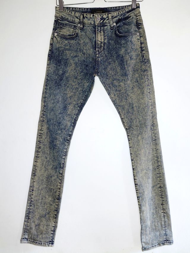 Skinny jeans acid wash Zara Black Tag