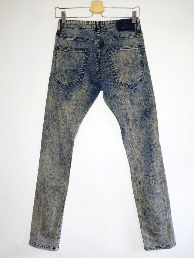 Skinny jeans acid wash Zara Black Tag