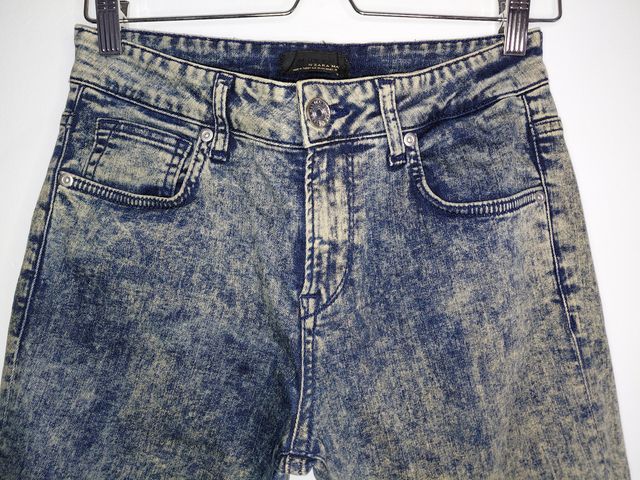 Skinny jeans acid wash Zara Black Tag