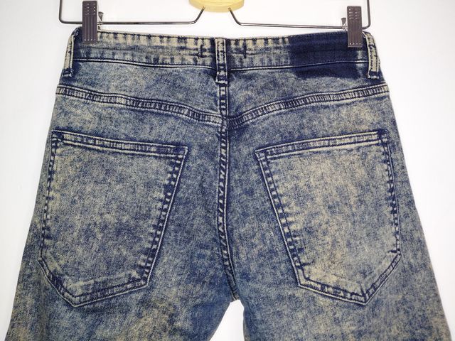 Skinny jeans acid wash Zara Black Tag