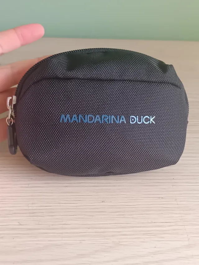 Monedero Mandarina Duck Negro/Gris