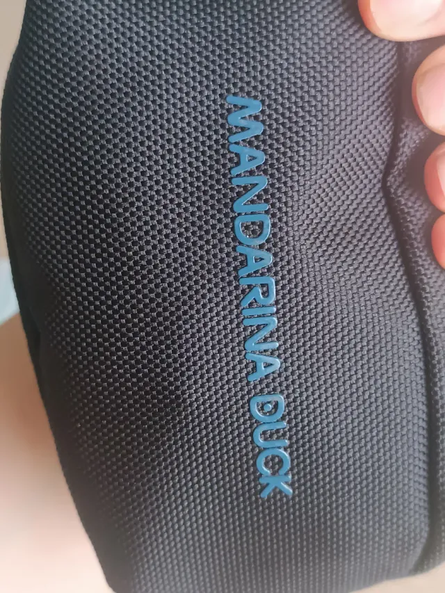 Monedero Mandarina Duck Negro/Gris