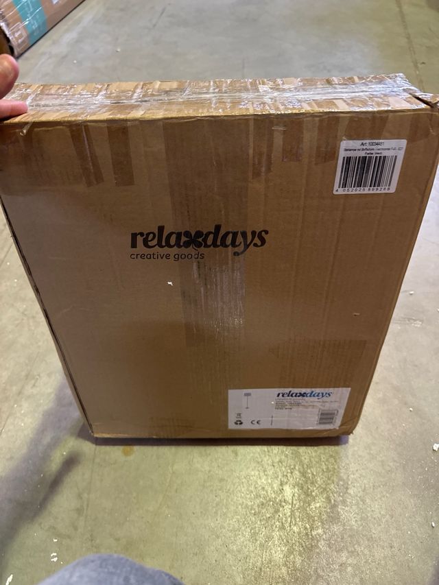 Lâmpada de Pé Cromada Relaxdays