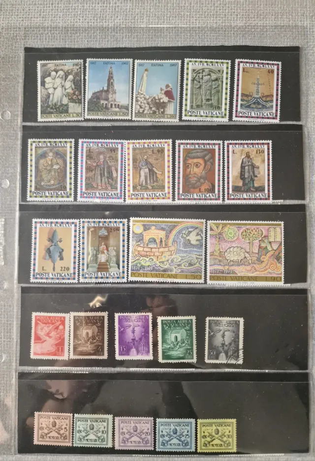 Lotto 105 francobolli Poste Vaticano