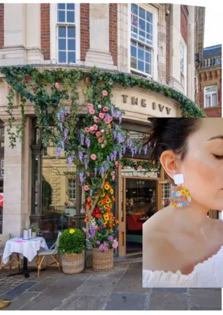 Pendientes de flores, pendientes florales, joyas