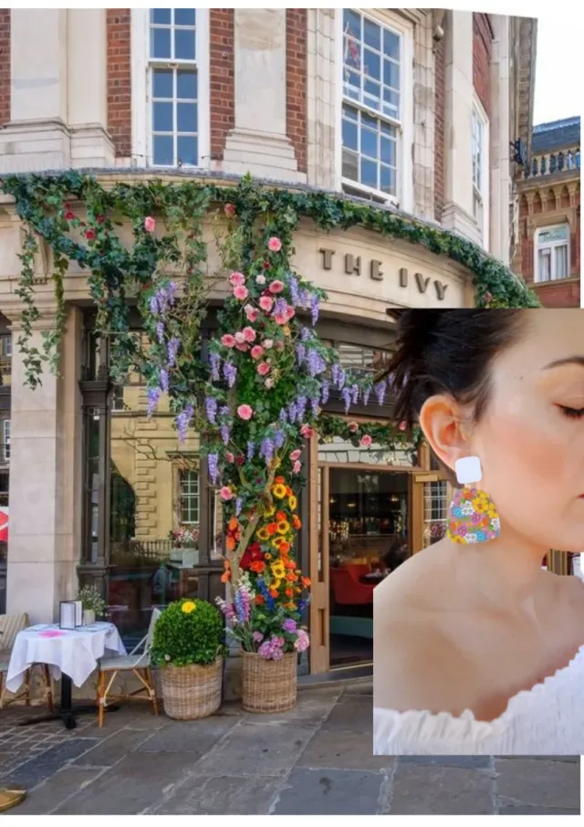 Pendientes de flores, pendientes florales, joyas