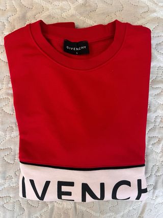 Sudadera Givenchy Roja y Blanca