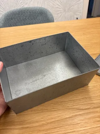 Set 3 scatole latta blu rose