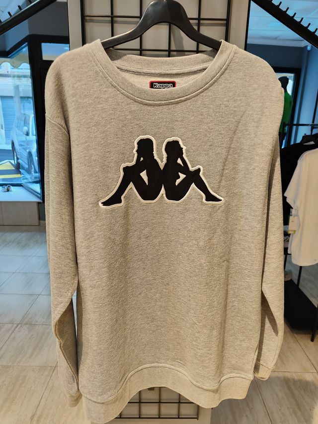 Sudadera Kappa Gris Logo