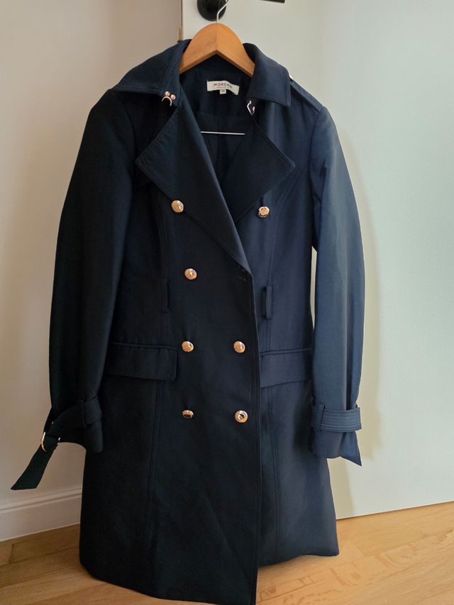 Trench Morgan azul talla XS/34