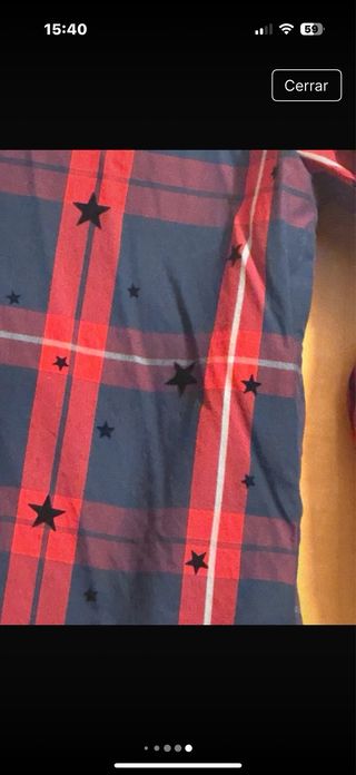 Camisa cuadros estrellas