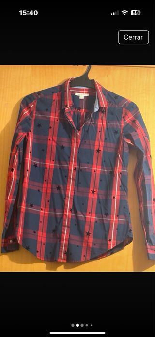 Camisa cuadros estrellas