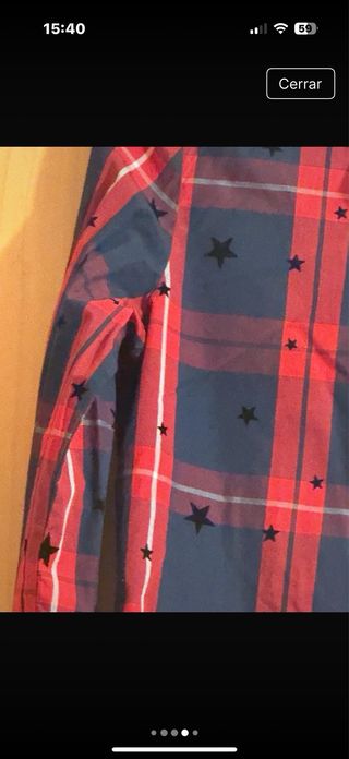Camisa cuadros estrellas