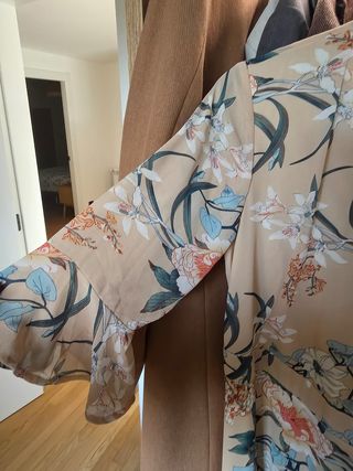 Vestido largo estampado flores JEUVRE