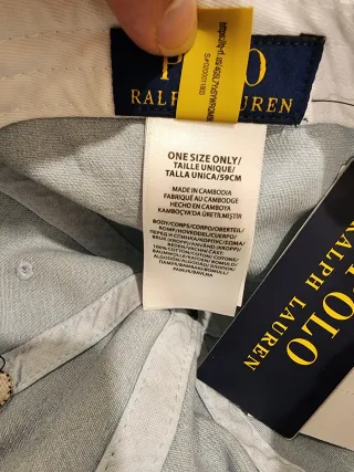 Gorra Azul Cielo Bear Polo Ralph Lauren Nueva