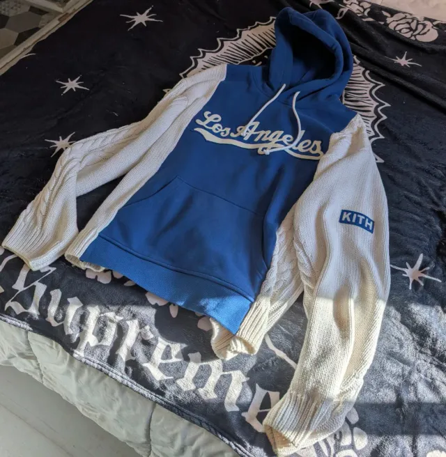Sudadera Kith Los Angeles Dodgers Azul/Blanco