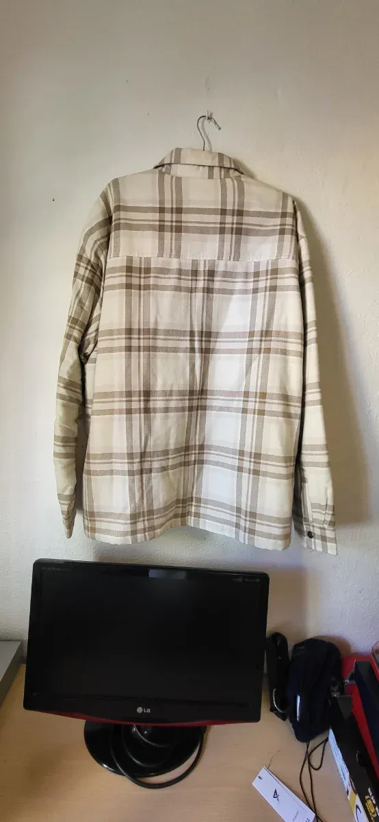 Sobrecamisa acolchada H&M cuadros