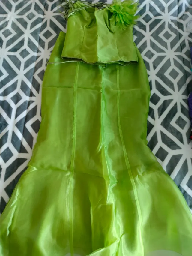 Vestido de fiesta verde