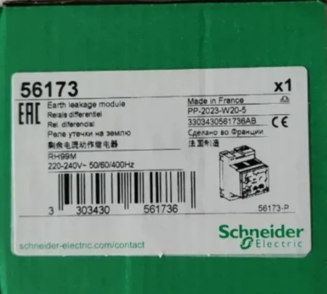 Relé Schneider RH99M Fuga a Tierra