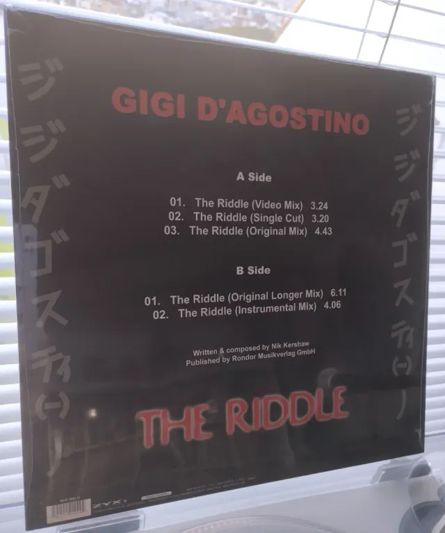 Vinilo Gigi D'Agostino - The Riddle