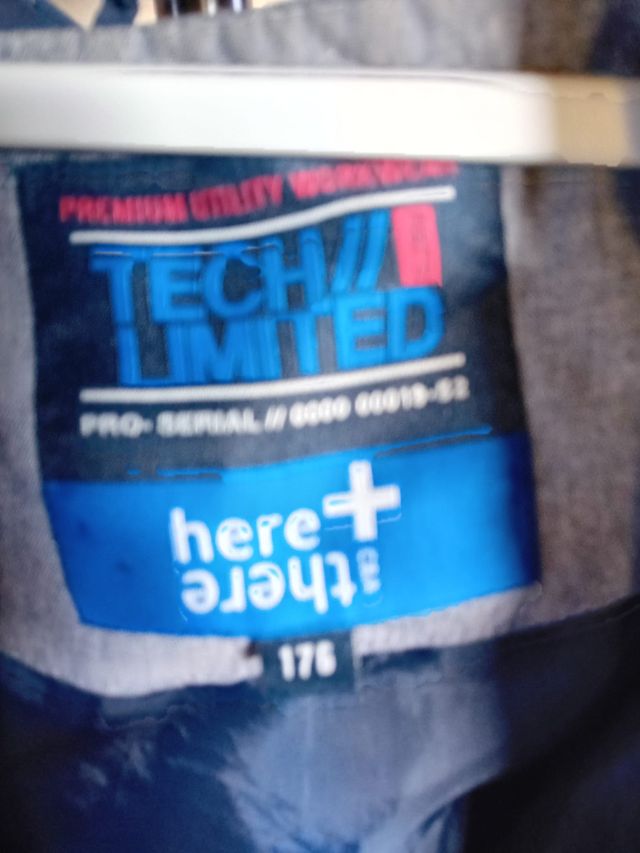 Cazadora TECH LIMITED azul/gris Talla L