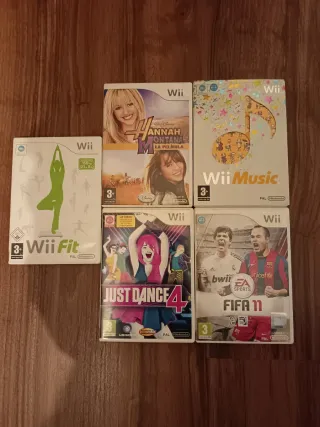 Lote 5 Juegos Nintendo Wii