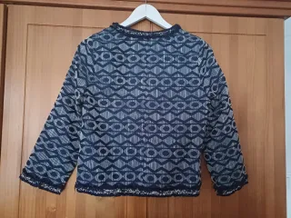 Chaqueta mujer azul y blanca Talla S