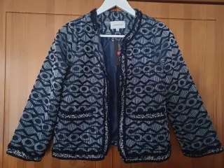 Chaqueta mujer azul y blanca Talla S