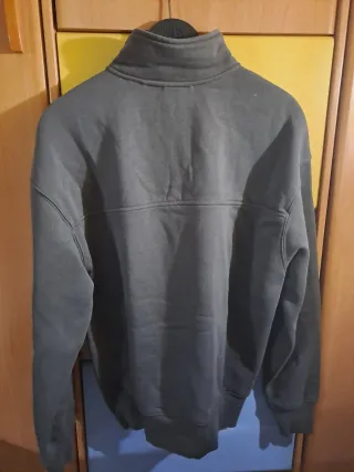Sudadera cuello alto con cremallera hombre talla S