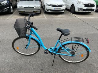 Bicicleta paseo azul 5 velocidades