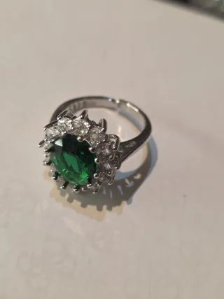 Anillo vintage Esmeralda Ajustable