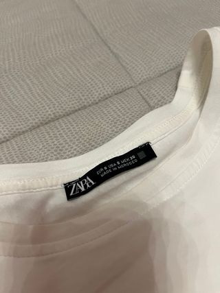 Maglia Zara bianca tg S maniche a sbuffo