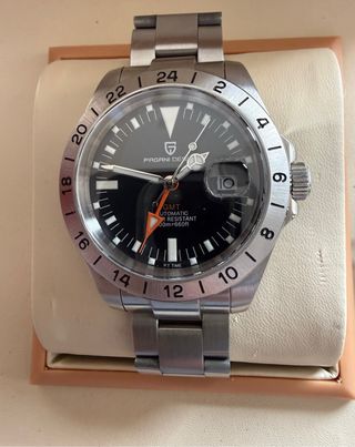 Reloj Pagani Design Explorer GMT Negro/Plata