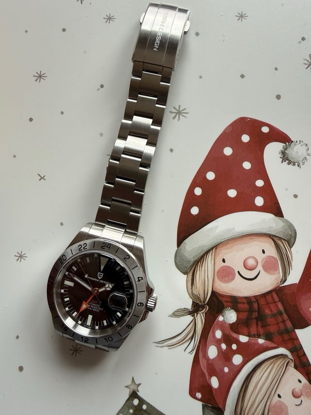 Reloj Pagani Design Explorer GMT Negro/Plata