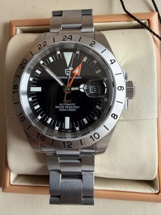 Reloj Pagani Design Explorer GMT Negro/Plata